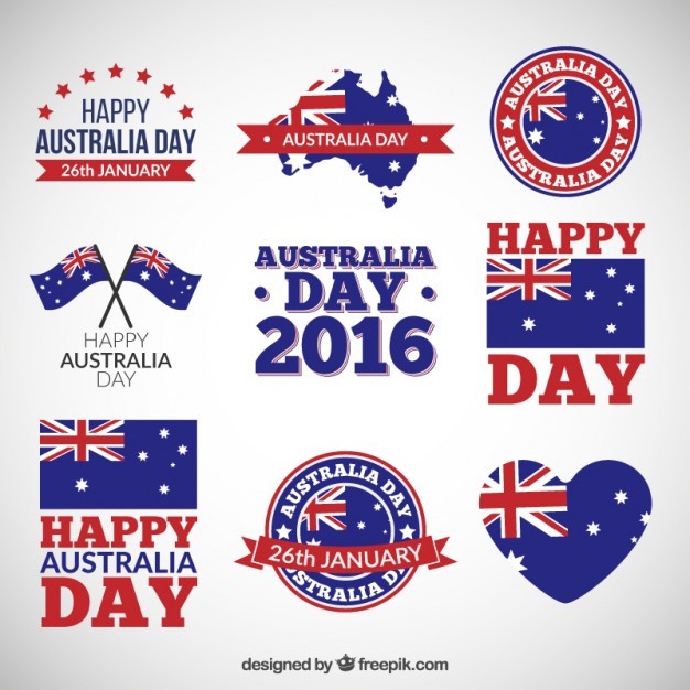 australia day badges pack epin free graphic clipart icon sign