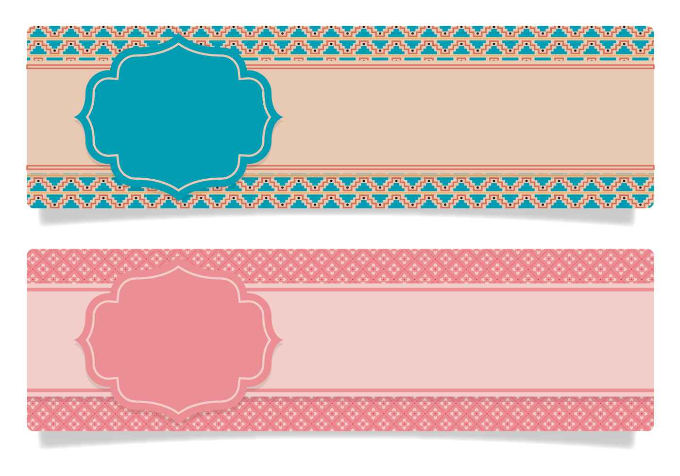 cute scrapbook style banners vector epin free graphic and