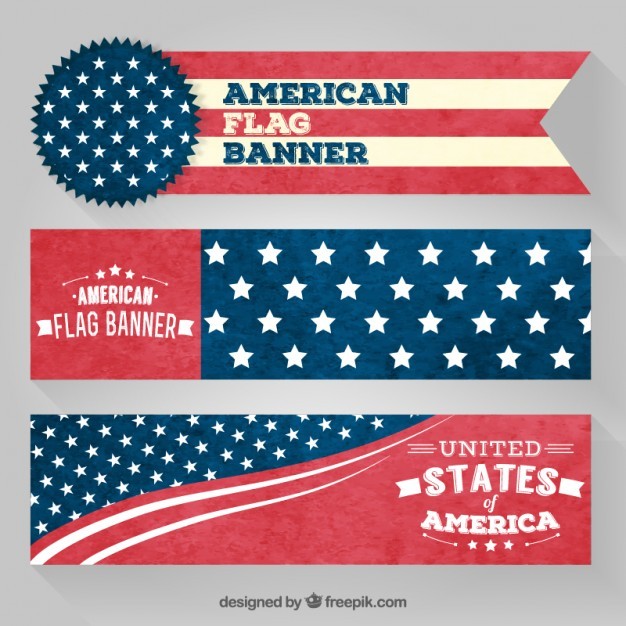 American Flag Banners