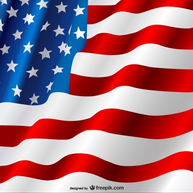 American flag vector free