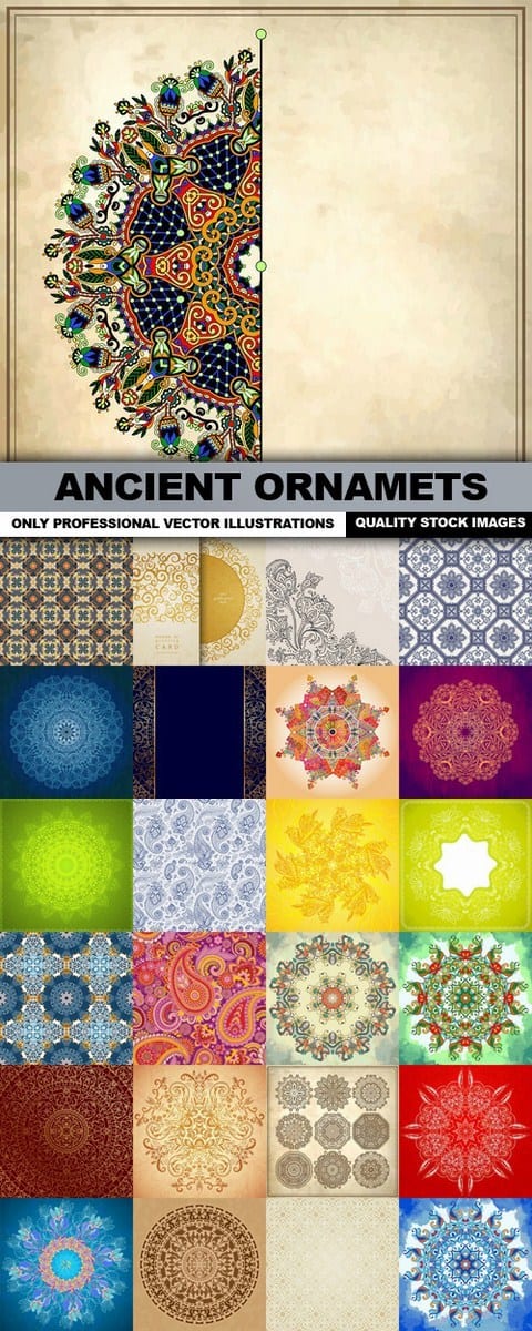 Ancient Ornamets – 25 Vectors