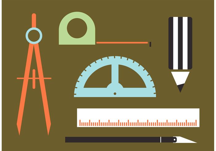 Architecture Tools Vectors