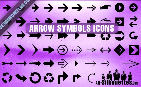Arrow Symbols Icons – All-Silhouettes