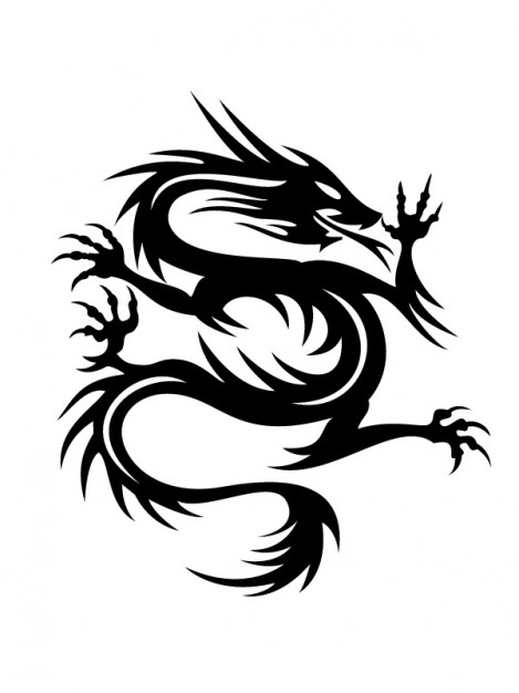 Ascending dragon snake figure