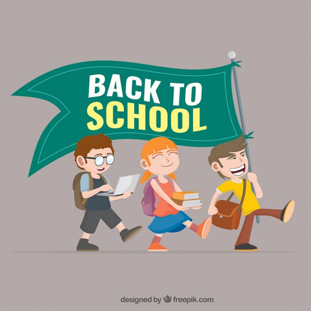 Back to school flag