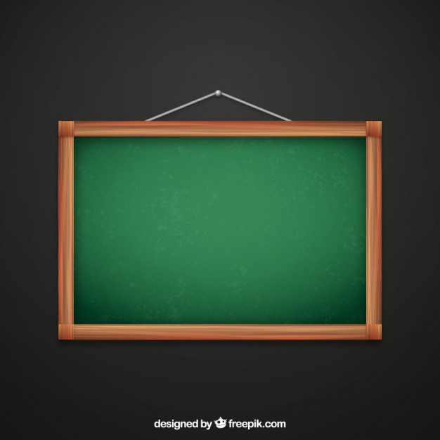 Blank blackboard