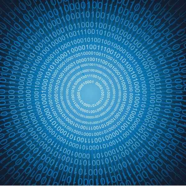 Blue digital background vector material