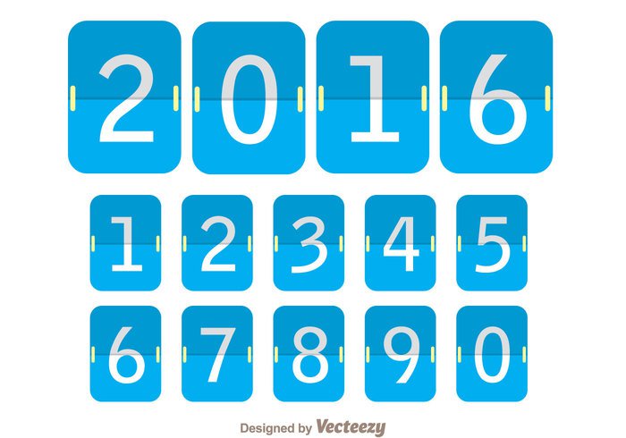 Blue Flipboard Number Counter – Download Free Vector Art, Stock Graphics & Images
