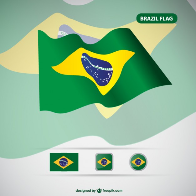 Brazil vector flag free