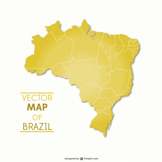 Brazil vector map   Vector | Free Download