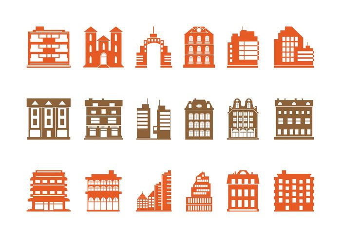 Buildings Graphics Set