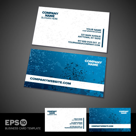 Business card templates vector 01