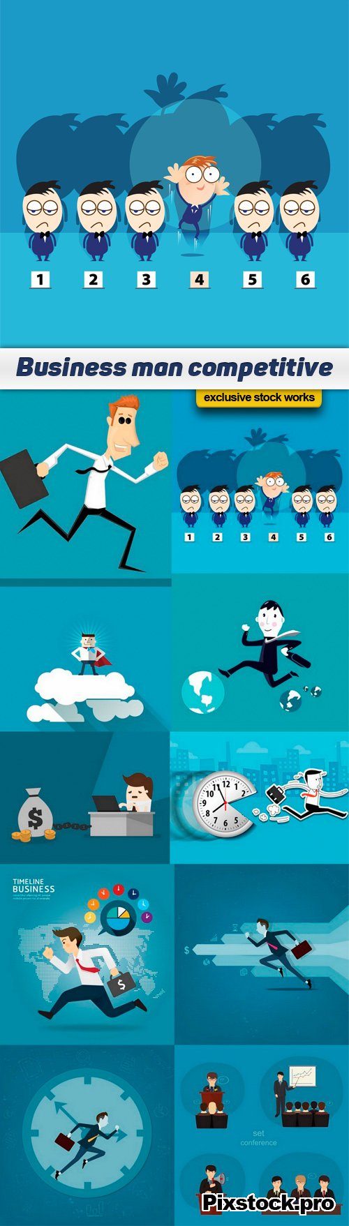 Business man competitive – 10 EPS