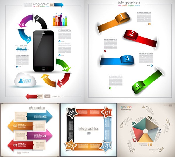 Business numbered Infographics