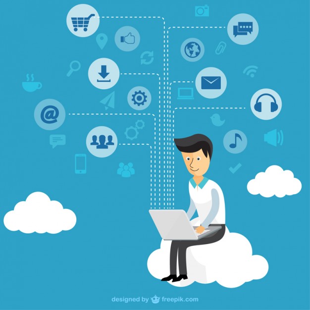 Businessman using a tablet