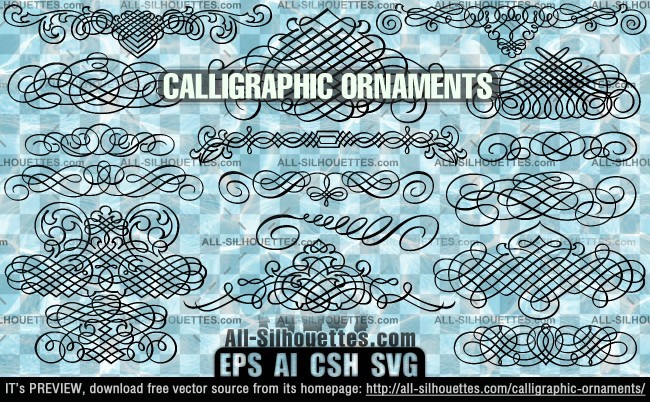 Calligraphic ornaments