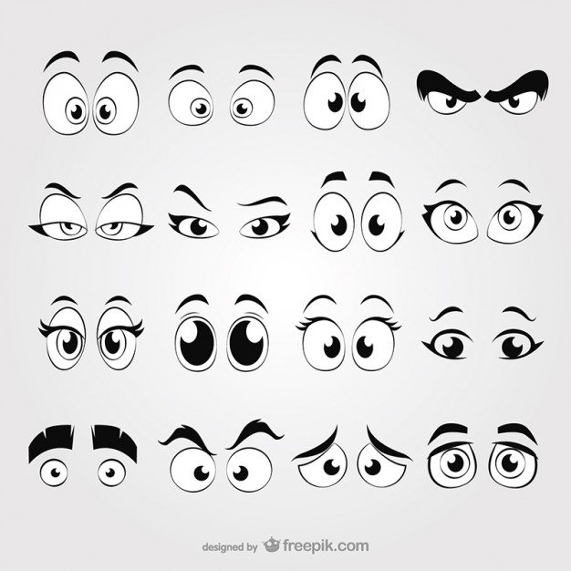 Cartoon eyes