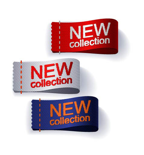 Clothing dedicated labels vector 02