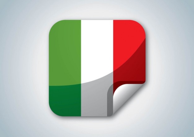 Colored Italy flag logo
