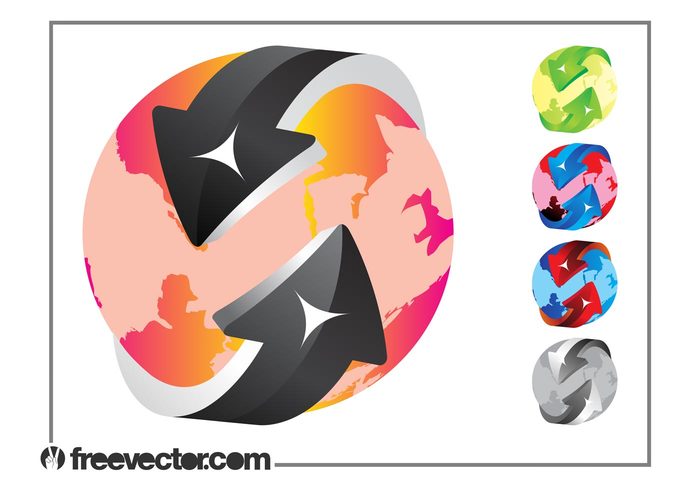 Colorful Globe Designs