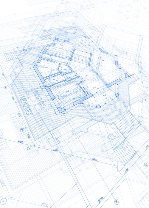 Creative architecture blueprint design vector 05