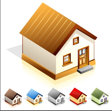 Creative house models vector design