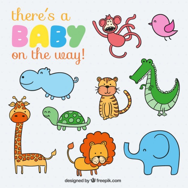 Cute animals for baby