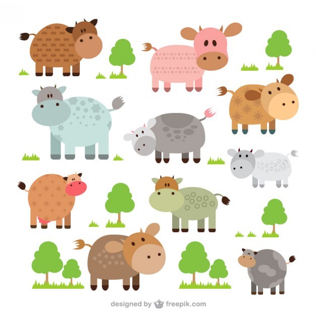 Cute cows collection