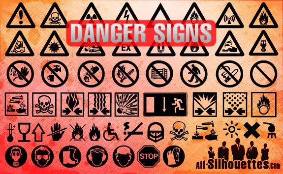 Danger Signs – All-Silhouettes