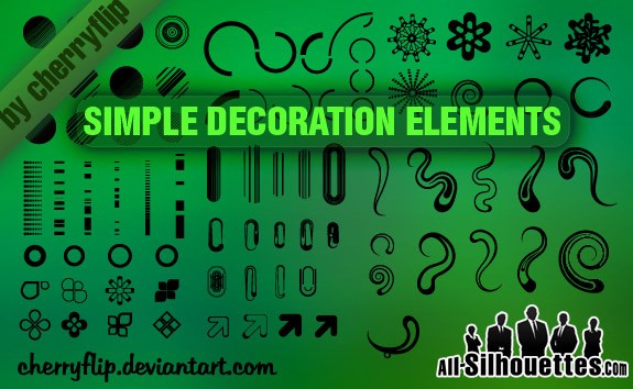Decoration Elements – All-Silhouettes