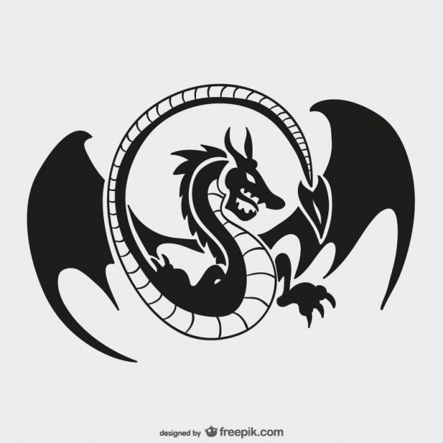 Dragon logo template