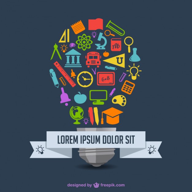 Education vector infography