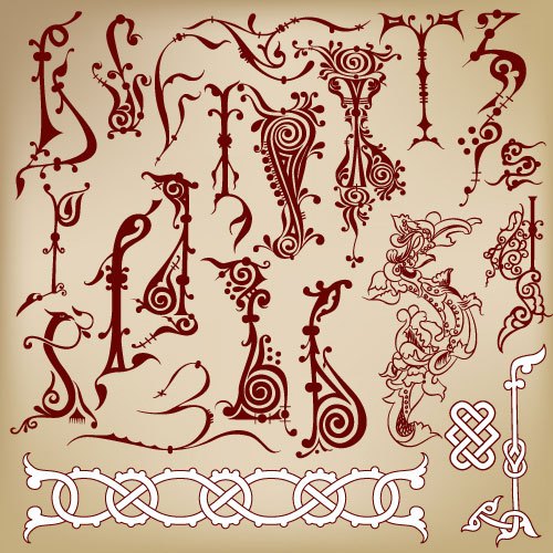 European style Decorative pattern Frame 02 vector