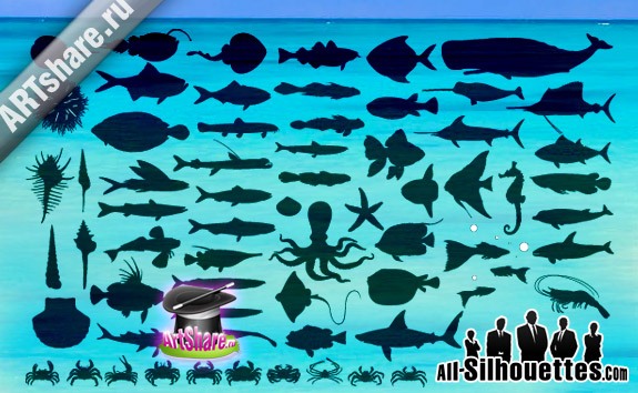 Fish Vector – All-Silhouettes