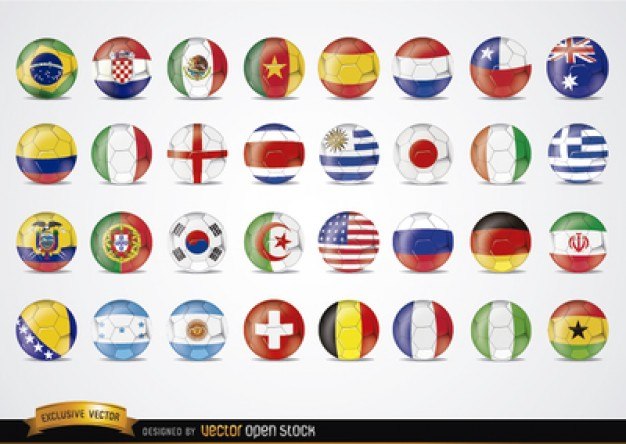 Flags vector pack
