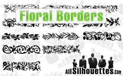 Floral Borders – All-Silhouettes