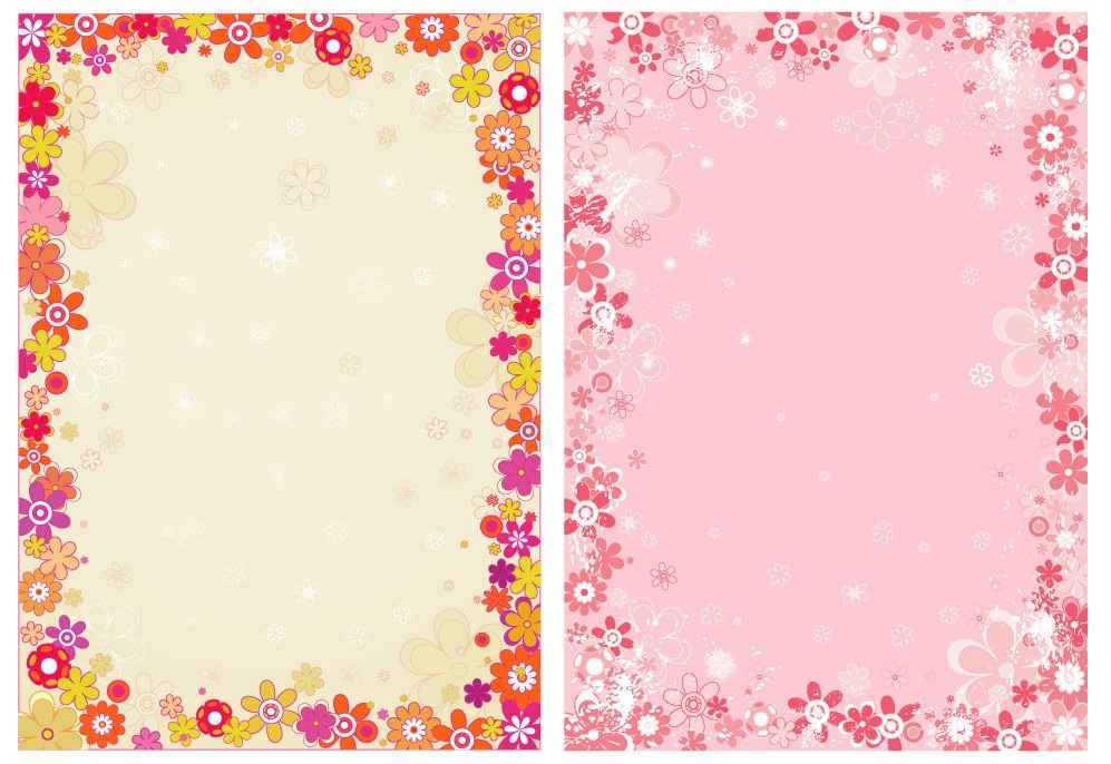 flower border vector