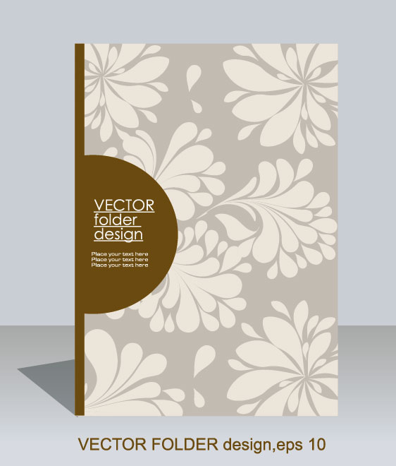 folder design vector Floral background 02
