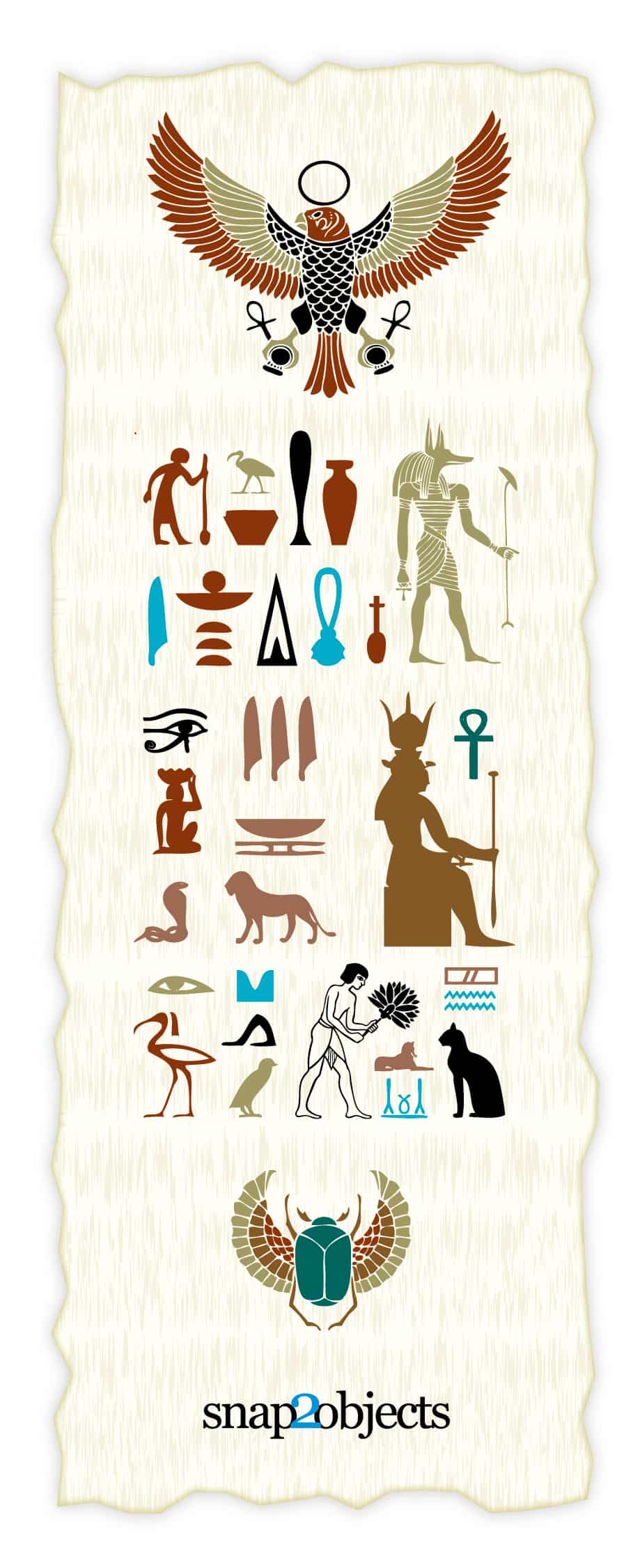 Free Vector Egyptian Elements