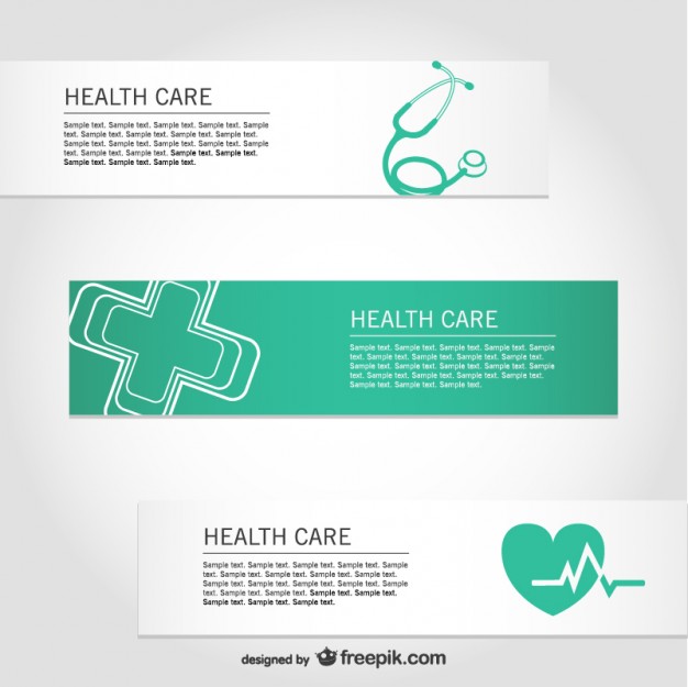 Healthcare free vector banners