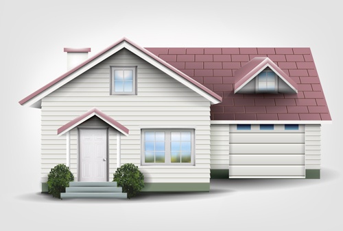 House interior corner background vectors set 04