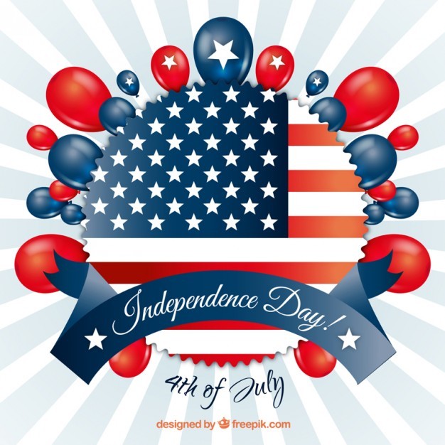 Independence day badge