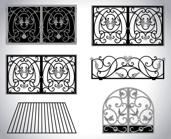 Iron window Style vector 02