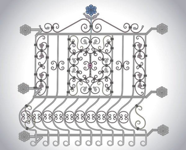 Iron window Style vector 01