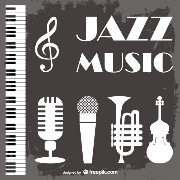 Jazz music vector background  Vector | Free Download