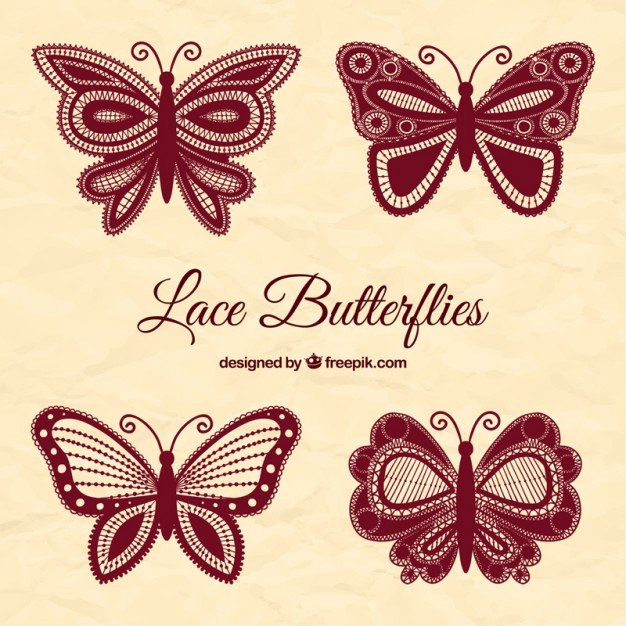 Lace butterfly collection