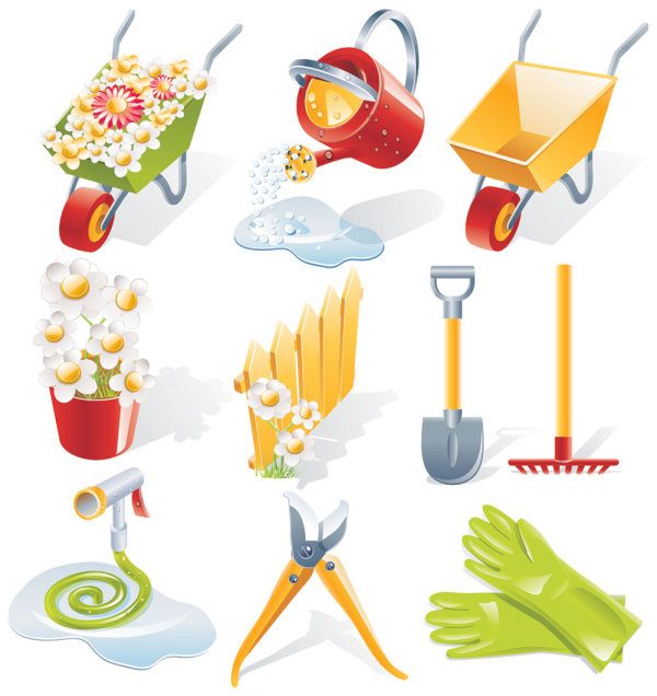 Landscape gardening tools