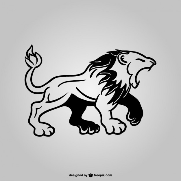 Lion graphic symbol
