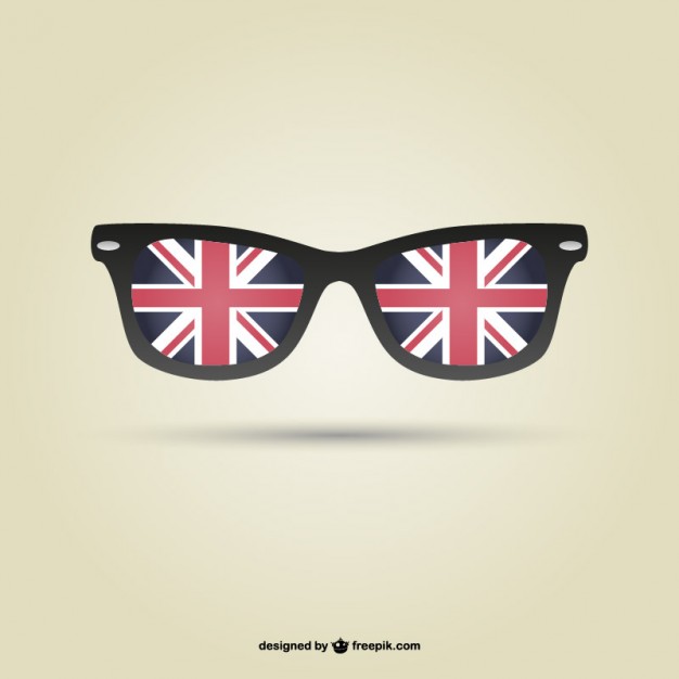 London flag glasses vector