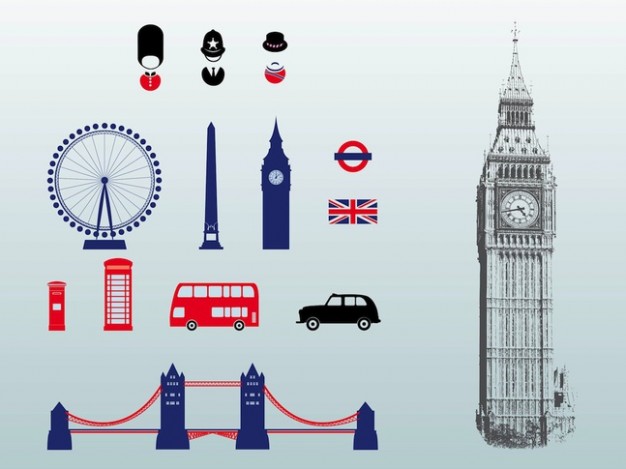 London great britain architecture vectors pack  Vector | Free Download